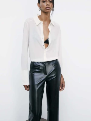 Koszula z jedwabnej krepy regular fit PATRIZIA PEPE