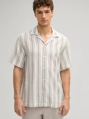 Koszula z krótkim rękawem Hanau w kolorze beżowym/écru w paski Joop