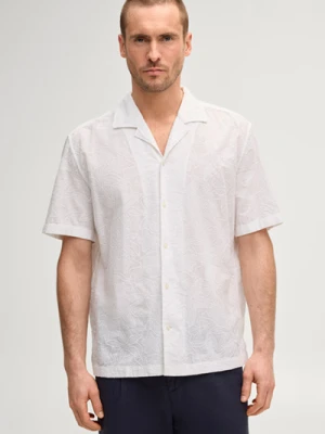 Koszula z krótkim rękawem Kawai w kolorze białym z fakturą Joop