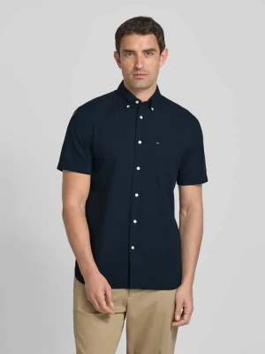 Koszula z krótkim rękawem o kroju regular fit z bawełny seersucker Tommy Hilfiger