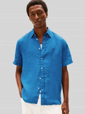 Koszula z krótkim rękawem o kroju regular fit z czystego lnu Tommy Hilfiger