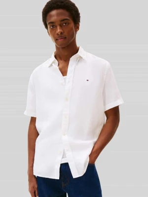 Koszula z krótkim rękawem o kroju regular fit z czystego lnu Tommy Hilfiger