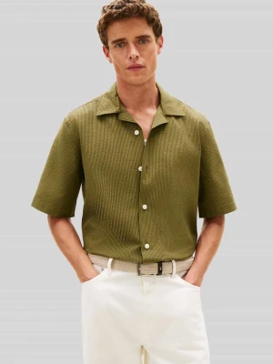 Koszula z krótkim rękawem o kroju relaxed fit z seersuckeru Tommy Hilfiger