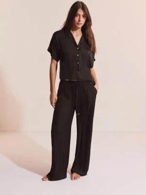 Koszula z krótkim rękawem satynowa Etam