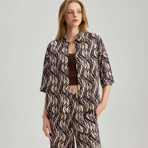 Koszula z krótkim rękawem we wzór zebry House