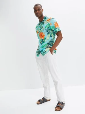 Koszula z krótkim rękawem z czystej bawełny bonprix