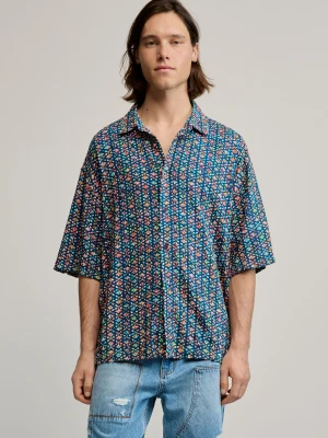 Koszula z krótkim rękawem z haftami etnicznymi Desigual