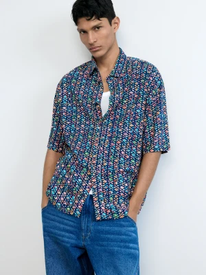 Koszula z krótkim rękawem z haftami etnicznymi Desigual