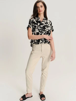 Koszula z kwiatowym nadrukiem krótki rękaw Greenpoint