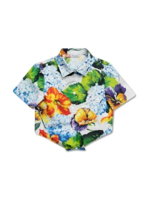 Koszula z Kwiatowym Wzorem dla Chłopców Dolce & Gabbana