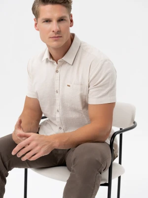 Koszula z lnem, Regular Fit, C-SUNSO Volcano