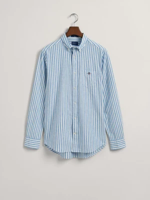 Koszula z Lnu I Bawełny W Paski Regular Fit GANT