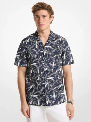 Koszula z mieszanki bawełny z nadrukiem w kwiaty Michael Kors Mens