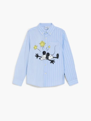 Koszula z nadrukiem Mickey™ Desigual niebieski