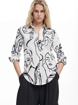 Koszula z nadrukiem twarzy Desigual