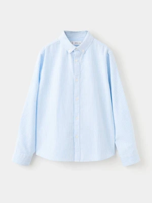 Zdjęcie produktu Koszula z tkaniny Oxford w paski błękitny - Dzieci - - MANGO KIDS
