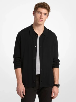 Koszula z wełny Michael Kors CZARNY (Czarny)