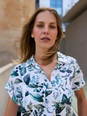 Koszula z wiskozy biała Moodo