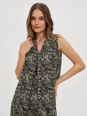 Koszula z wiskozy czarna Moodo