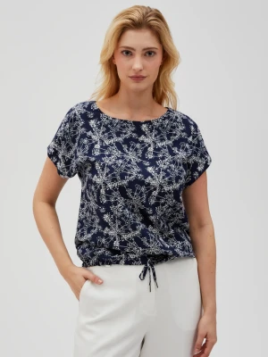 Koszula z wiskozy granatowa Moodo