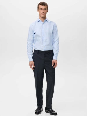 Zdjęcie produktu Koszula ze 100% bawełny w paski slim fit błękitny - Mężczyzna - - MANGO MAN