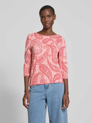 Koszulka 3/4 o kroju relaxed fit z elastycznej wiskozy s.Oliver RED LABEL