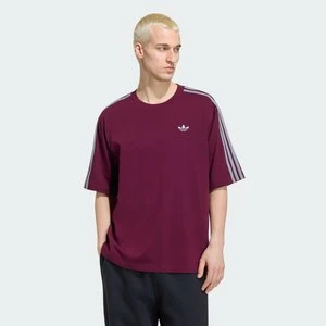 KOSZULKA ADICOLOR 3-STRIPES OVERSIZED Adidas bordowy