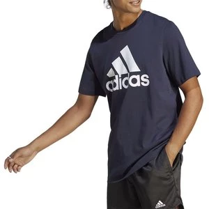 Koszulka adidas Essentials Single Jersey Big Logo IC9348 - granatowa