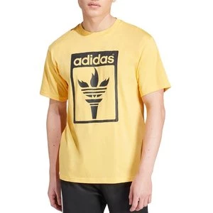 Koszulka adidas Originals Trefoil Torch JJ1220 - żółta