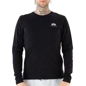 Koszulka Alpha Industries Basic LS Small Logo 19851703 - czarna