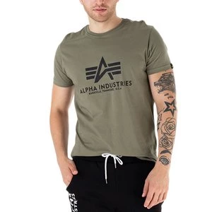 Koszulka Alpha Industries Basic T-Shirt 10050111 - zielona