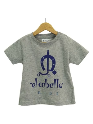 El Caballo Koszulka "Basics" w kolorze szarym rozmiar: 80
