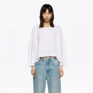 Koszulka bawełna oversize biała BIMBA Y LOLA