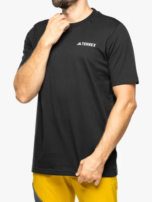 Koszulka bawełniana adidas TERREX Graphic Altitude Tee - black