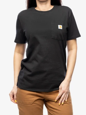 Koszulka bawełniana Carhartt Workwear Pocket S/S T-Shirt - black