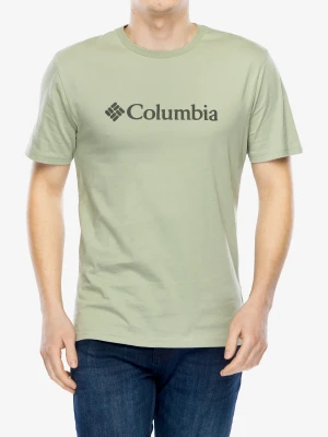 Koszulka bawełniana Columbia CSC Basic Logo S/S Shirt - safari/csc branded