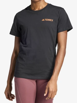 Koszulka bawełniana damska adidas TERREX Mountain Tee - black