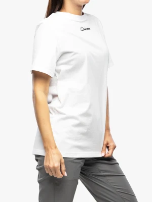 Koszulka bawełniana damska Berghaus Boyfriend Buttermere Ss Tee - pure white