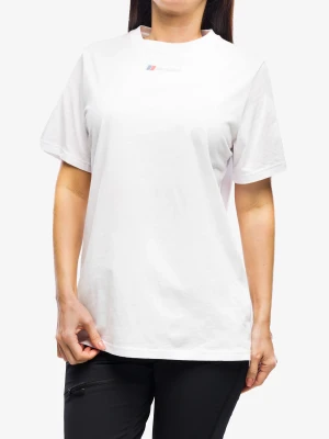 Koszulka bawełniana damska Berghaus Boyfriend Three Layers SS Tee - pure white