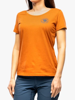 Koszulka bawełniana damska Fjallraven 1960 Logo T-shirt - terracotta brown