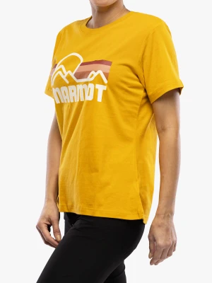 Koszulka bawełniana damska Marmot Coastal Tee S/S - yellow gold