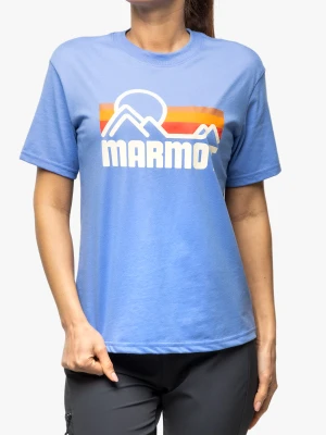 Koszulka bawełniana damska Marmot Coastal Tee SS - gateway blue