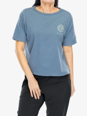 Koszulka bawełniana damska Patagonia CTA Easy Cut Organic T-Shirt - earth currents utility blue