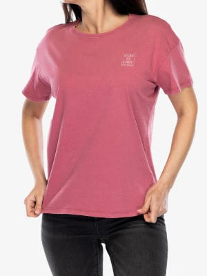 Koszulka bawełniana damska Protest Prtxue T-Shirt - deco pink