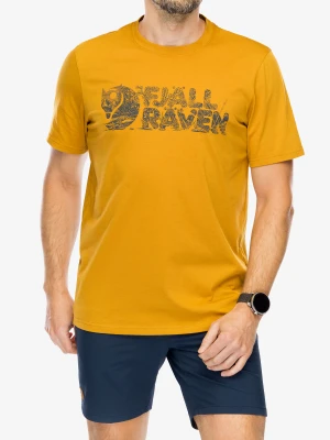 Koszulka bawełniana Fjallraven Lush Logo T-shirt - acorn