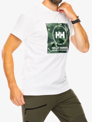 Koszulka bawełniana Helly Hansen Core Graphic T-Shirt - white