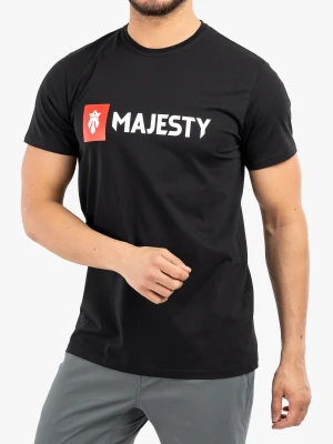 Koszulka bawełniana Majesty Logo T-shirt - black