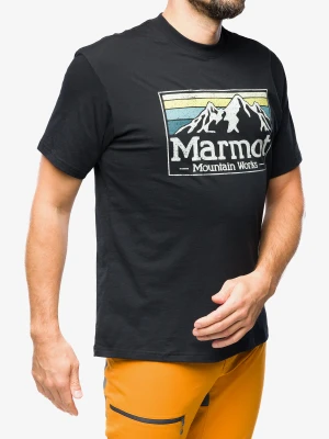 Koszulka bawełniana Marmot MMW Gradient Tee SS - black