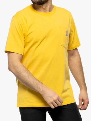 Koszulka bawełniana męska Carhartt K87 Pocket S/S T-Shirt - sundance heather