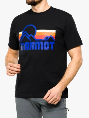 Koszulka bawełniana męska Marmot Coastal Tee SS - black